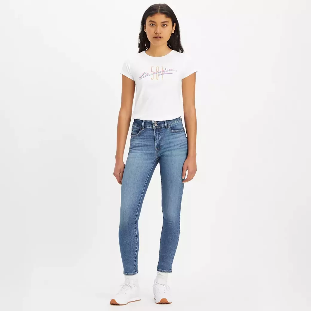 Levi's 711 Tighta Jeans Med Dubbelknappning Hot