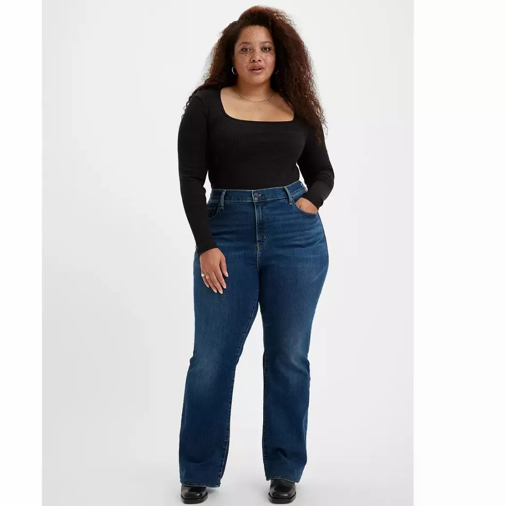 Levi's 725 Jeans Med Hog Midja Och Rak Passform (Plusstorlek) Sale