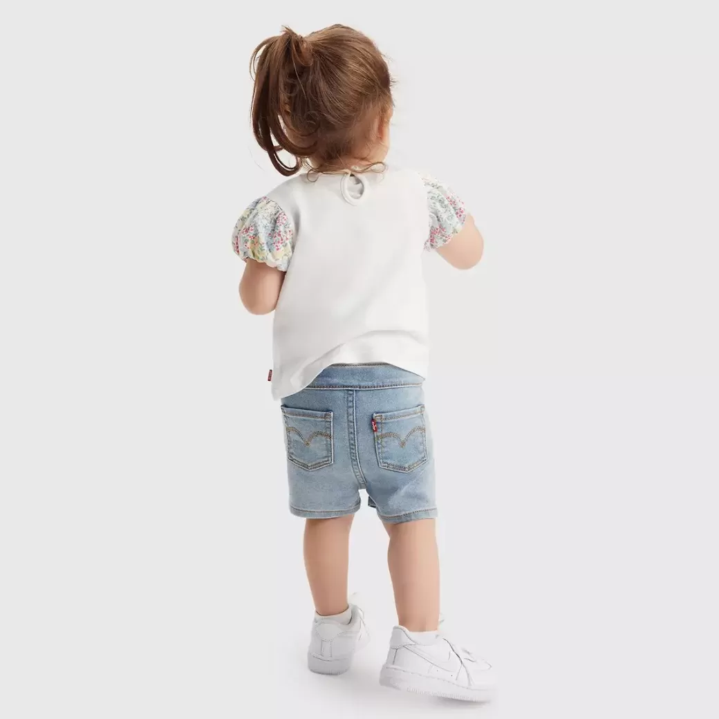 Levi's Baby Set Med Blommig T-Shirt Med Arm Och Shorts Cheap