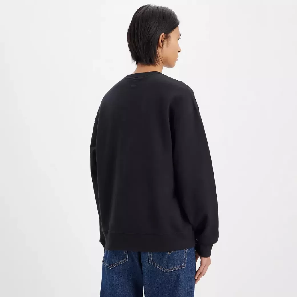Levi's Ledig Sweatshirt Med Rund Hals Och Tryck Discount