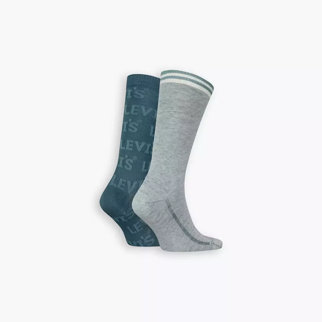 Levi's ® Normalhoga Strumpor Med Skuggad Logga, 2-Pack Fashion