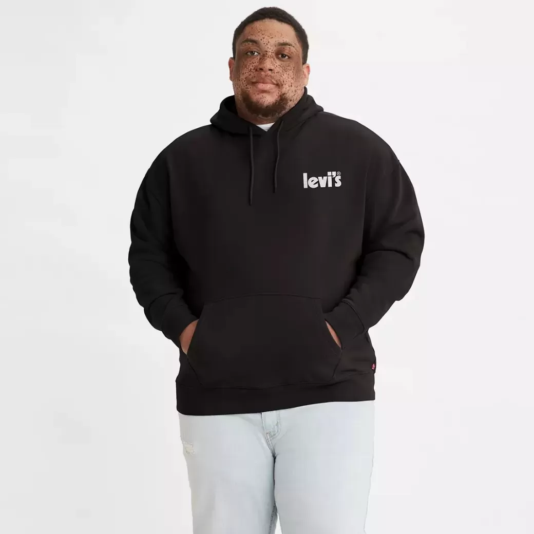 Levi's Pullover-Huvtroja I Avslappnad Passform Med Tryck (Big & Tall) Online